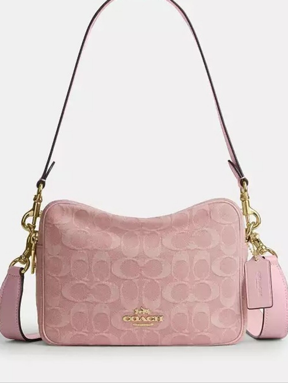 Coach Carey Crossbody In Signature Denim